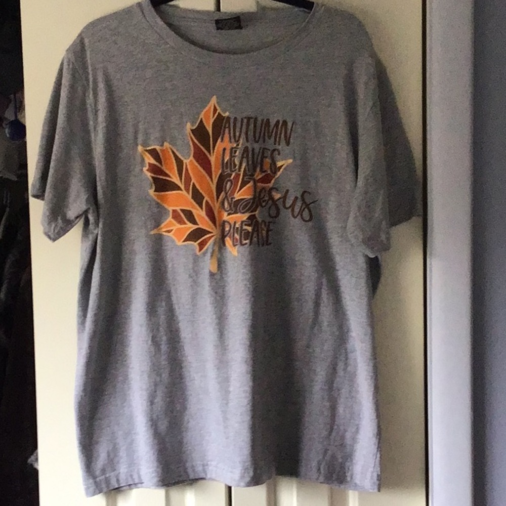 "NEW" Religious Autumn Graphic T-shirt Size XL